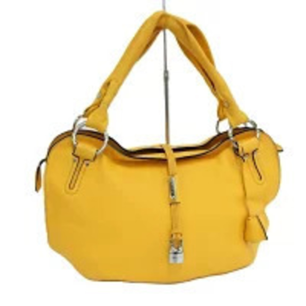 Celine vibrant yellow Celine Bittersweet Hobo leather shoulder bag